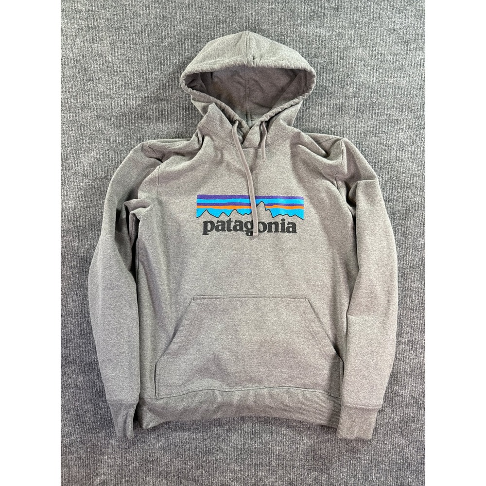 Patagonia Uprisal Hoody Mens Small Gray Fitz Roy‎ Logo Pullover Hoodie Regular
